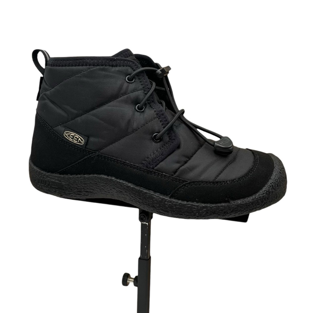 KEEN Youth Boys Girls Howser II Waterproof Insulated Chukka Boots Size 2 Black